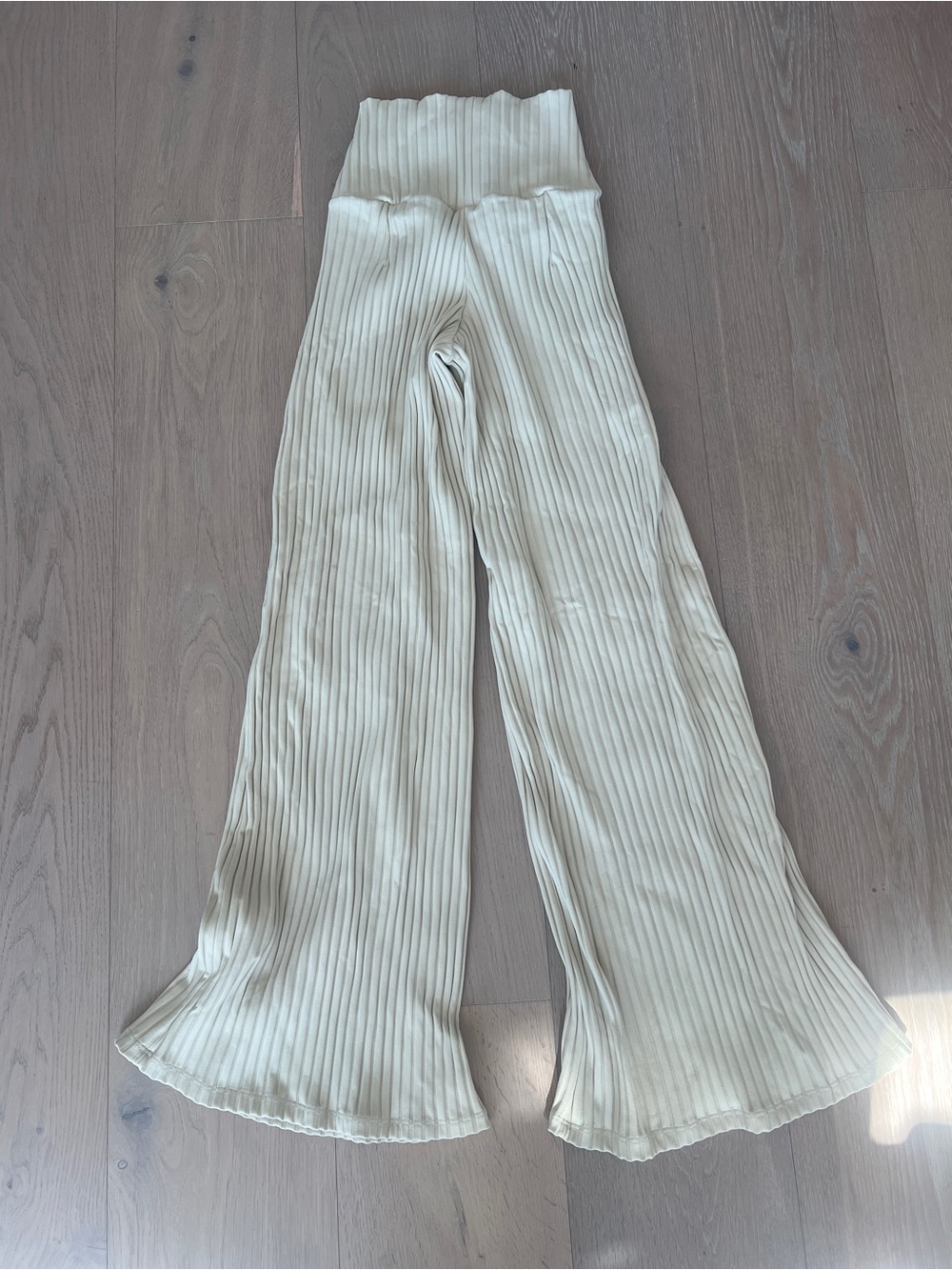 Montce Swim Marbella Ribbed Wide-Leg Knit Pants